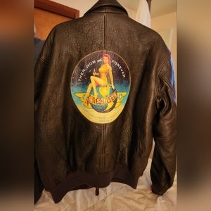 Leather Bomber Jacket